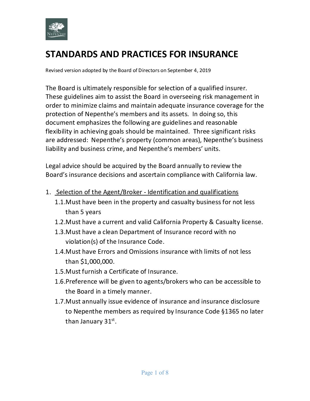 Standards & Practices – ILS Committee