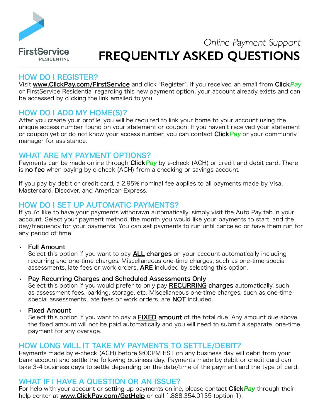 ClickPay – FAQs