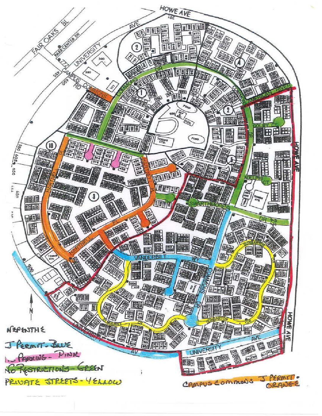 Nepenthe Parking Map