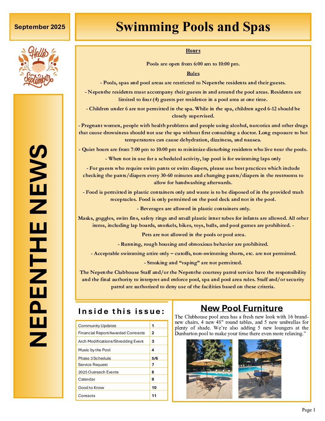 September 2025 Newsletter